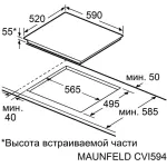 Индукционная варочная поверхность Maunfeld CVI594SF2BG