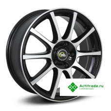 Cross Street CR-16 R15/6J PCD 4x98 ET 40 ЦО 58,6 черный с полированной лицевой поверхностью