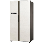 Холодильник Midea MDRS791MIE33 (No Frost, A++, 2-камерный, Side by Side, инверторный компрессор, 910x1 775x698см, бежевый)