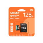 Карта памяти microSDXC 128Гб ADATA (Class 10, 100Мб/с, UHS-I U3, адаптер на SD)