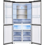 Холодильник Lex LCD505BlGID (No Frost, A+, 3-камерный, Side by Side, инверторный компрессор, 91.1x183x63.6см, черное стекло)