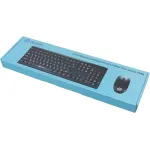 Клавиатура и мышь Oklick 230 M Wireless Keyboard & Optical Mouse Black USB (радиоканал, классическая мембранная, 104кл, светодиодная, кнопок 3, 1000dpi)