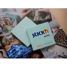 Блок самоклеящийся Hopax 21149 (бумага, голубой, 76x76мм, 100листов, 70г/м2)