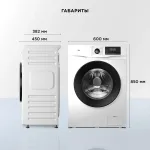 Стиральная машина TCL W-SF606W(фронтальная узкая, класс стирки/отжима/э.потребления: C/A+++ , макс: 6кг, 1000 об/мин, инвертер, защита: частичная, 60x85x38.2см, белый)