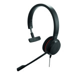 Гарнитура Jabra EVOLVE 20 MS Mono (оголовье, с проводом, накладные, USB Type-A, Skype for Business)