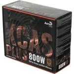 Блок питания Aerocool KCAS PLUS 800W (ATX, 800Вт, 20+4 pin, ATX12V 2.4, 1 вентилятор, BRONZE)