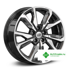 Wheels UP Up114 R17/7J PCD 5x114,3 ET 37 ЦО 66,6 черный с полированной лицевой поверхностью