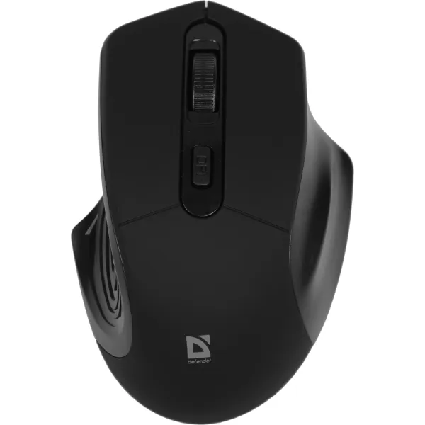 Мышь DEFENDER Datum MB-345 Black USB (радиоканал, 1600dpi)