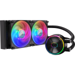 Кулер Cooler Master MasterLiquid PL240 Flux (Socket: 1150, 1151, 1155, 1156, 1200, 2011, 2011-3, AM3, AM3+, AM4, FM1, FM2, FM2+, алюминий)