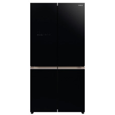 Холодильник Hitachi R-WB720VUC0 GBK (No Frost, A+, 3-камерный, объем 569:357/100л, инверторный компрессор, 90x184x72см, черный) [WB720VUC0GBK]