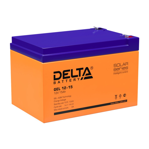 Батарея Delta GEL 12-15 (12В, 15Ач)