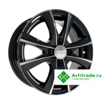 Скад Мальта R15/6J PCD 4x100 ET 45 ЦО 60,1 черный с полированной лицевой поверхностью