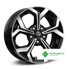 КиК Ceed KC878 R16/6.5J PCD 5x114,3 ET 50 ЦО 67,1 черный с полированной лицевой поверхностью
