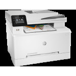 МФУ HP Color LaserJet Pro M283fdw (лазерная, цветная, A4, 256Мб, 21стр/м, 600x600dpi, авт.дуплекс, 40'000стр в мес, RJ-45, USB, Wi-Fi)