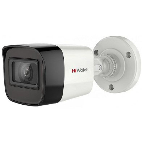 Камера видеонаблюдения HiWatch DS-T800(B) (3.6 MM) (аналоговая, уличная, цилиндрическая, 8Мп, 3.6-3.6мм, 3840x2160)