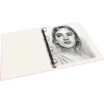 Папка панорама на кольцах Бюрократ Double Neon DNE0740/4RPINK (количество колец 4, форма колец О-образные, A4, пластик, толщина пластика 0,7мм, ширина корешка 40мм, карман на лицевой стороне, розовый)