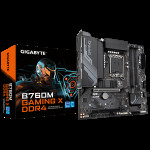 Материнская плата Gigabyte B760M GAMING X DDR4 (LGA1700, Intel B760, 4xDDR4 DIMM, microATX, RAID SATA: 0,1,10,5)