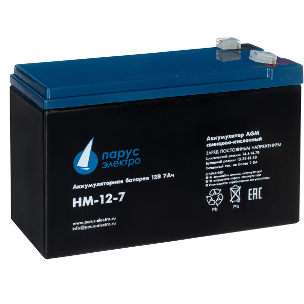 Батарея Парус электро HM-12-7 (12В, 7,2Ач)