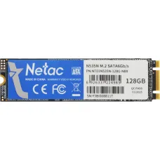 Жесткий диск SSD 128Гб Netac N535N (2280, 510/440 Мб/с, SATA 3Гбит/с, для ноутбука и настольного компьютера) [NT01N535N-128G-N8X]