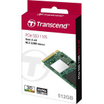 Жесткий диск SSD 512Гб Transcend MTE110S (2280, 1700/1400 Мб/с, 250000 IOPS, PCIe 3.0 x4 (NVMe), для ноутбука и настольного компьютера)
