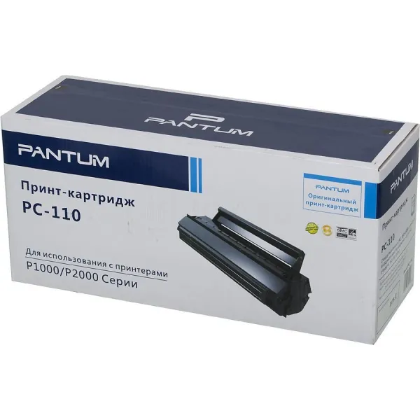 Тонер-картридж Pantum PC-110 (черный; 1500стр; P1000, 2000, P2050, 5000, 5005, 6000, 6005)