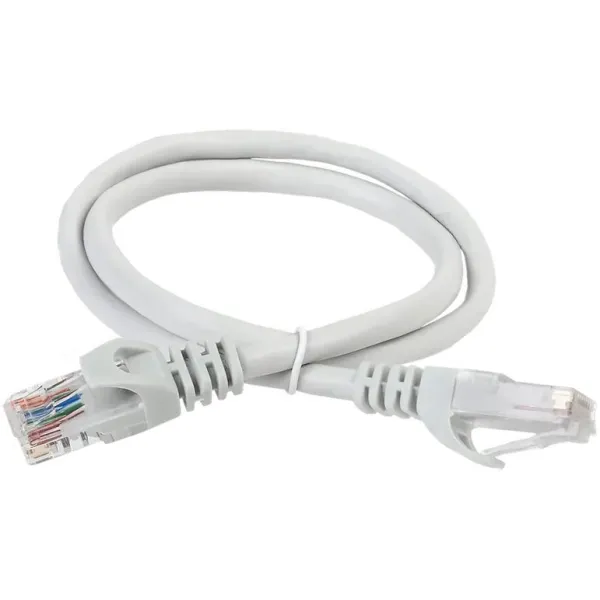 Патч-корд IEK PC01-C5EUL-1M (RJ45(m), RJ45(m), внутренний, 1м, 5E, 4пары, U/UTP, серый)