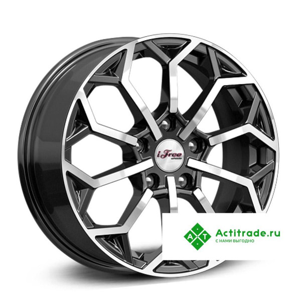 IFree Спейс-Нидл R16/6.5J PCD 5x114,3 ET 45 ЦО 66,1 черный с полированной лицевой поверхностью