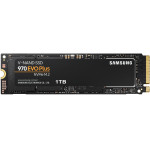 Жесткий диск SSD 1Тб Samsung 970 EVO Plus (2280, 3500/3300 Мб/с, 550000 IOPS, PCI-E, 1024Мб, для ноутбука и настольного компьютера)