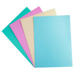 Папка-уголок Бюрократ Pastel EPAST/BLUE (A4, пластик, толщина пластика 0,18мм, голубой)