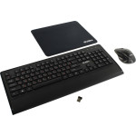 Клавиатура и мышь Sven и KB-C3800W Black USB (радиоканал, классическая мембранная, 104кл, светодиодная, кнопок 6, 1600dpi)