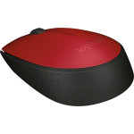 Мышь Logitech M171 Wireless Mouse Red-Black USB (радиоканал, кнопок 3, 1000dpi)