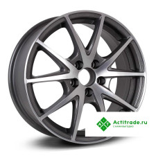 Cross Street CR-17 R15/6J PCD 4x100 ET 48 ЦО 54,1 антрацитовый с полированной лицевой поверхностью [9323087]