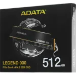 Жесткий диск SSD 512Гб ADATA (2280, 6200/2300 Мб/с, PCI-E GEN4 X4)
