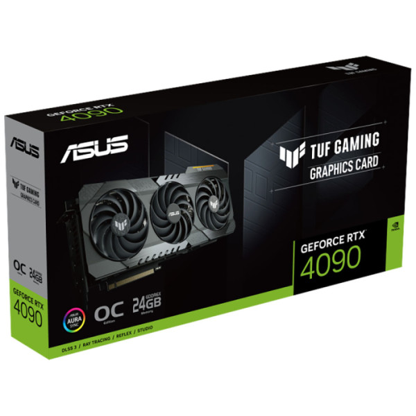 Видеокарта GeForce RTX 4090 2595МГц 24Гб ASUS (PCI-E 4.0, GDDR6X, 384бит, 2xHDMI, 3xDP)