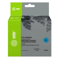 Чернильный картридж Cactus HP 82 CS-CH565A (черный; 72стр; DJ 510)