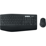 Клавиатура и мышь Logitech MK850 Performance Black Bluetooth (Bluetooth; радиоканал, классическая мембранная, 107кл, лазерная, кнопок 8, 1000dpi)