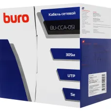 Кабель сетевой Buro BU-CCA-051 (алюминий омедненный, 0.51мм, 305м, 4пары) [BU-CCA-051]