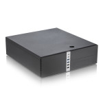 Корпус Foxline FL-203 300W Black (Slim-Desktop, 300Вт, 4xUSB3.0, 1x80мм)