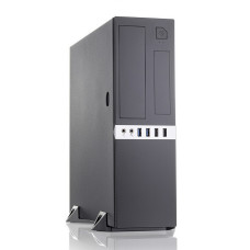 Корпус Foxline FL-203 300W Black (Slim-Desktop, 300Вт, 4xUSB3.0, 1x80мм) [FL-203+TFX300S]