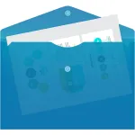 Конверт на кнопке Бюрократ PK804A5BLU (A5, пластик, толщина пластика 0,18мм, синий)