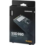 Жесткий диск SSD 500Гб Samsung 980 (2280, 3100/2600 Мб/с, 470000 IOPS, PCI-E, для ноутбука и настольного компьютера)