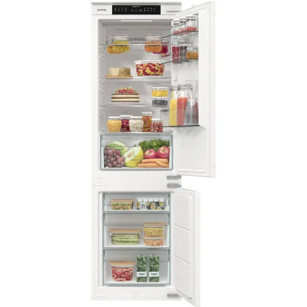 Холодильник полновстраиваемый Gorenje NRKI517141 (No Frost, A+, 2-камерный, объем 243:183,75/68л, 54x177.2x54.5см)