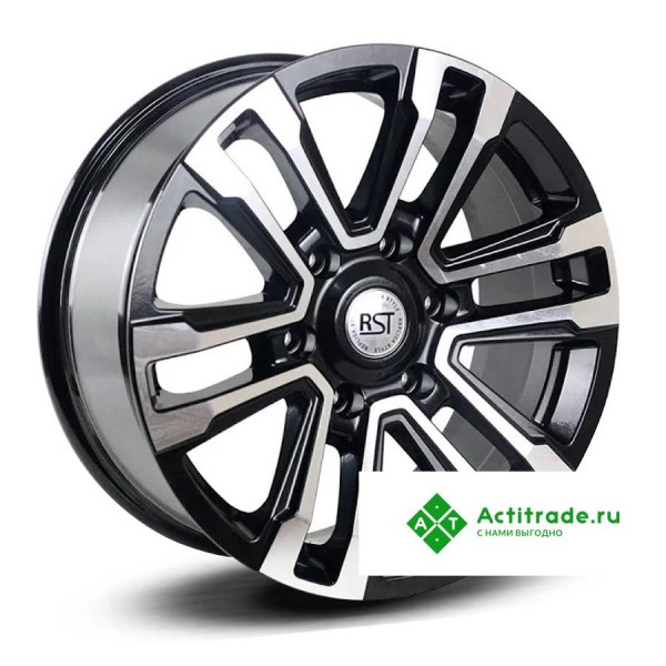 RST R107 R17/7.5J PCD 6x139,7 ET 25 ЦО 106,1 черный с полированной лицевой поверхностью