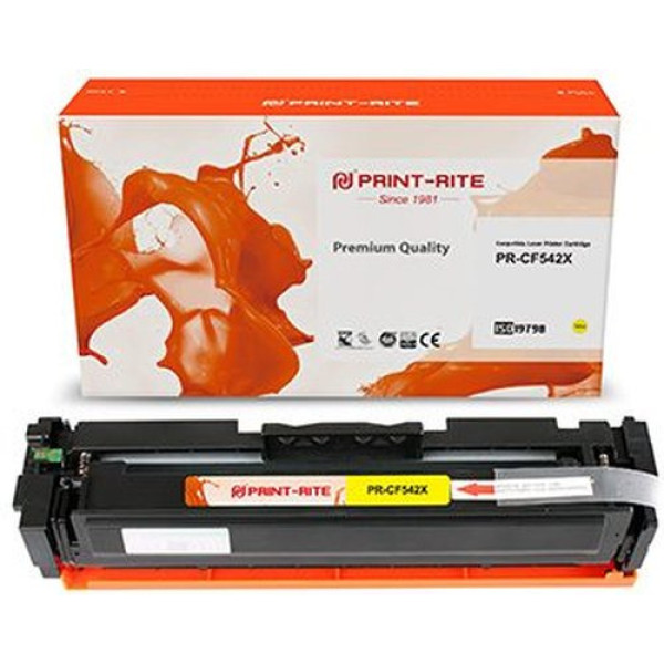 Картридж Print-Rite TFHB34YPU1J (оригинальный номер: CF542X; желтый; 2500стр; LJ M254dw, M280nw, M281fdn)