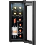 Винный шкаф Weissgauff WWC-12 Bottle (A, 1-камерный, черный)