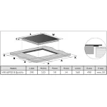 Индукционная варочная поверхность Korting HIB 68700 B Quadro