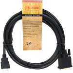 Кабель-переходник VCOM (HDMI (m), DVI-D (m))