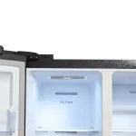 Холодильник Hyundai CS5003F (No Frost, A+, 2-камерный, Side by Side, инверторный компрессор, черное стекло)