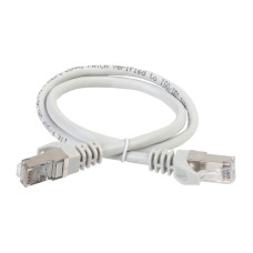 Патч-корд IEK PC01-C5EF-1M5 (RJ45(m), RJ45(m), внутренний, 1,5м, 4пары, F/UTP, серый)