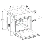 Электрический духовой шкаф Weissgauff EOM 610 PDBS